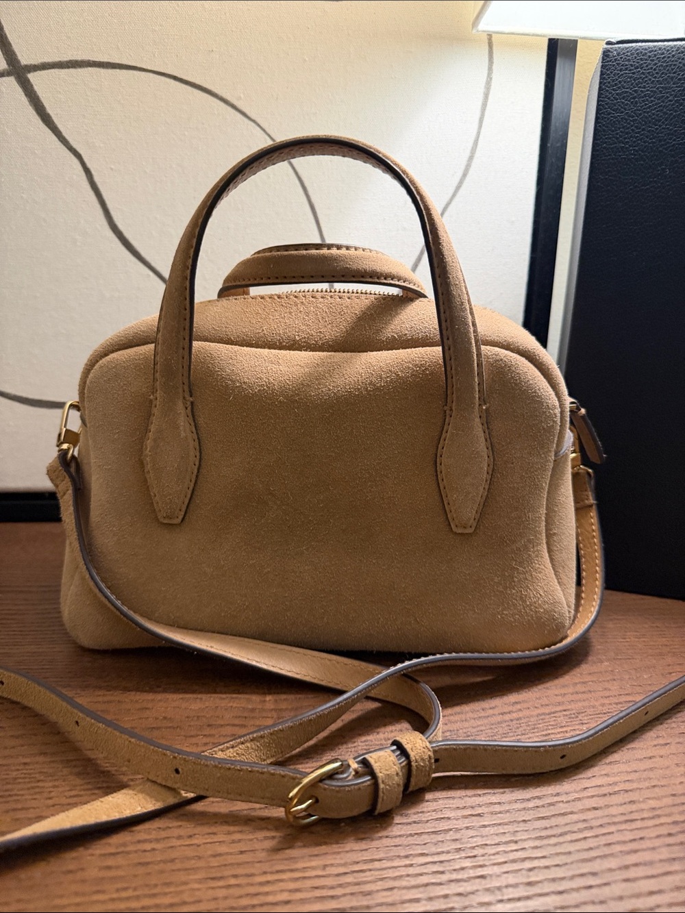 Madewell Suede Top-Handle Crossbody Bag - Classic Women's Handbag